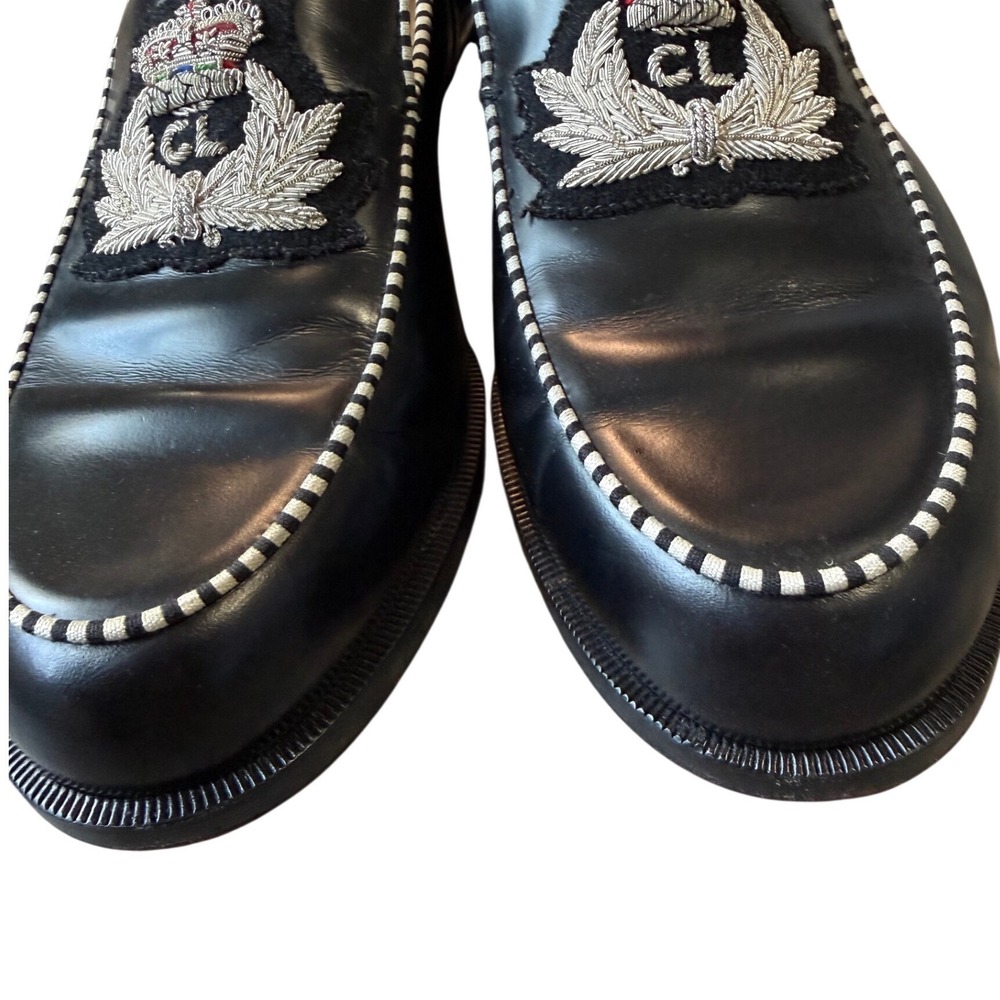 Christian Louboutin Laperouza Crest Loafers Black 40 EU or US 9 - Picture 7 of 13